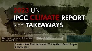 2023 UN Climate Report 5 key takeaways from the IPCC report  DNA India News [upl. by Deck]