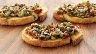 Olive Tapenade Italian Appetizer Recipe [upl. by Lettig]