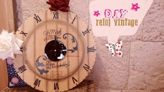 DIY Reloj Vintage  Reciclado  Carton [upl. by Ries]