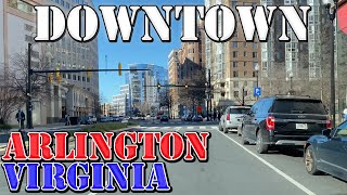 Arlington  Virginia  4K Downtown Drive [upl. by Arlyne]