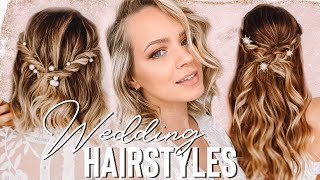 Wedding Hairstyles you can do BY YOURSELF  Kayley Melissa [upl. by Blockus]