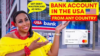 How To Open A BANK ACCOUNT IN THE USA Online From ANY COUNTRY amp Get A US Debit Mastercard [upl. by Sprage859]