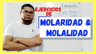 Unidades de Concentración Químicas Molaridad y Molalidad [upl. by Suirtemed151]