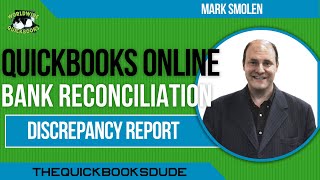 QuickBooks Online Bank Reconciliation Discrepancy Report [upl. by Melamed798]