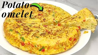 HEALTHY SPANISH OmeletteTORTILLA  easy recipe EVER [upl. by Retrop]