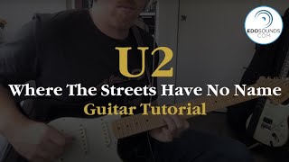 Edosounds  U2 Where the Streets Have No Name guitar cover and tutorial [upl. by Padraig]