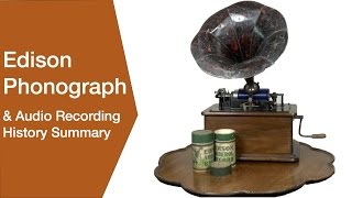 Edison Phonograph  Gramophone amp Audio Recording History [upl. by Analra]