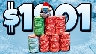 We hit QUAD ACES on the River and Our Opponent BETS  Wolfmas Poker Day 2 [upl. by Hepsiba423]