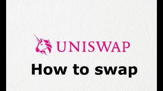 How to swap tokens on Uniswap [upl. by Magee]