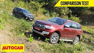 Toyota Fortuner VS Ford Endeavour  Comparison Test  Autocar India [upl. by Allie]