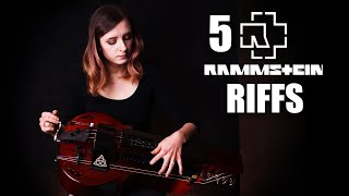 5 Rammstein riffs on hurdy gurdy [upl. by Nylsirhc]