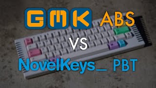 GMK ABS vs NovelKeys PBT Cherry Keycap Sound Comparison [upl. by Metsky]