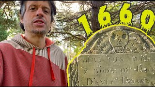 1660 Massachusetts Ancient Cemetery Tour [upl. by Schreck489]