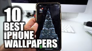 10 BEST Wallpapers for Apple iPhone X XS XR amp 11 [upl. by Hakceber]