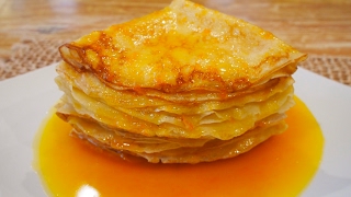 Easy Homemade Crepe Suzette  Yensweethaven [upl. by Nyrak]