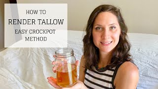 How to Render Tallow in a Crockpot  EASY CROCKPOT METHOD  Bumblebee Apothecary [upl. by Buderus]