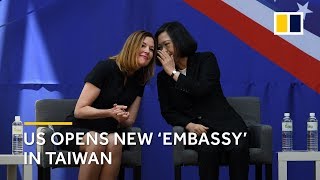 US opens new ‘embassy’ in Taiwan [upl. by Peirce172]