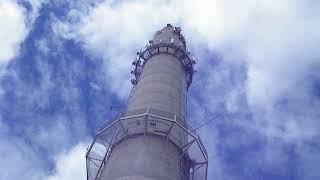 Clouds Over MERC Smokestack Biddeford ME USA [upl. by Lleuqram]