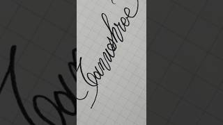 ☆Tanushree☆ calligraphy lettering writing handwriting signature art [upl. by Nodnerb486]