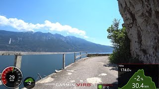 Best Cycling Workout Lake Garda Italy 4K Video Garmin [upl. by Dwyer397]