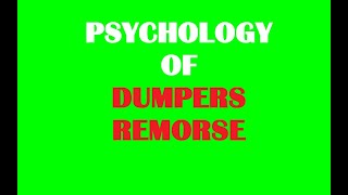 The Psychology Behind Dumpers Remorse in Lockdown Podcast 241 [upl. by Yeniffit]