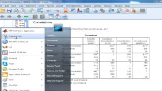 SPSS tutoriel Correlations Pearson amp Spearman [upl. by Barny]