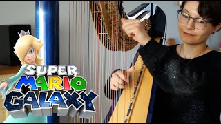 Rosalinas Observatory Harp Cover  Super Mario Galaxy [upl. by Ahsemot]