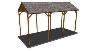 How to build a wooden carport [upl. by Enyala]