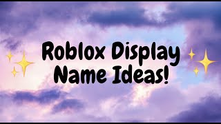 Display name ideas Roblox [upl. by Avon406]