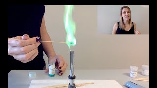 Flame tests  lithium sodium potassium and copper II ions GCSE [upl. by Ahsetal36]