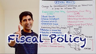 Y1 30 Fiscal Policy  Government Spending and Taxation [upl. by Annahc]