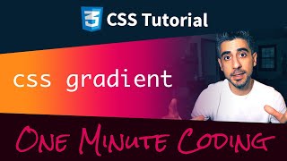 CSS Gradient Background  One Minute Coding ⏱ [upl. by Sheilah841]