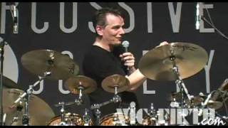 Gavin Harrison at PASIC 2008 Double bass quotpatternsquot in odd meter feels Q amp A [upl. by Eseela283]