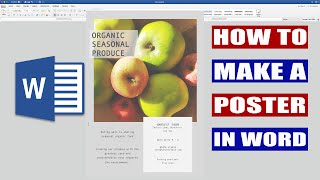 How to make a poster in Word  SIMPLE AND EASY 2019 [upl. by Russia51]