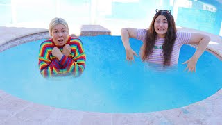 LAST TO LEAVE THE SLUSHY HOT TUB CHALLENGE [upl. by Freya]