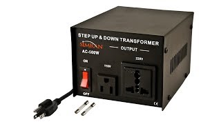 110 to 220 StepUp transformer Review [upl. by Yldarb]