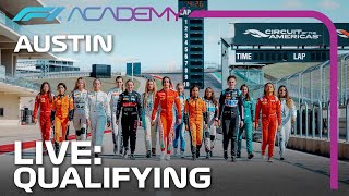 F1 ACADEMY LIVE Qualifying  Austin 2023 [upl. by Meneau]