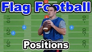 Offensive Positions in Flag Football [upl. by Sehcaep108]