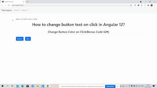 Angular 12 Change Button Text on Click Functionality Working Demo [upl. by Oz581]