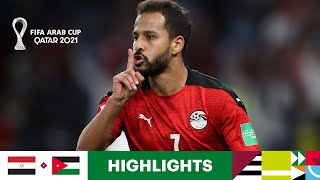 Egypt v Jordan  FIFA Arab Cup Qatar 2021  Match Highlights [upl. by Husch]