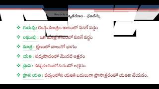 Telugu grammar  Telugu Chandassu [upl. by Neerihs]