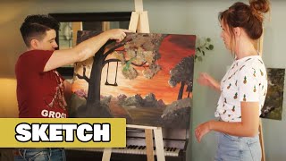 VERSCHILLENDE CREATIEVE MENSEN 2  sketch  bloopers [upl. by Bluefield]