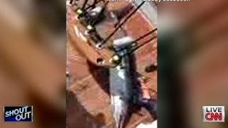 350pound marlin jumps into fishing boat [upl. by Yhtuv]