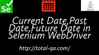 FutureDateDate PickerSelenium WebDriverCalendar [upl. by Egiaf]