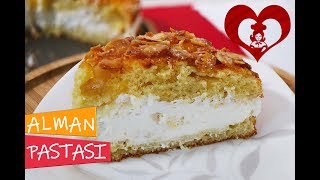 BALLI BADEMLİ ALMAN PASTASI NASIL YAPILIR Pasta Tarifleri [upl. by Piane]