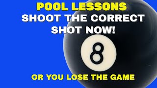 POOL LESSON  CHOOSING THE CORRECT FIRST BALL IN YOUR 8 BALL RUNOUT  MAKING GOOD CHOICES WINS GAMES [upl. by Waiter]