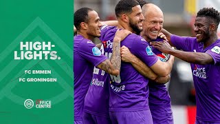 Highlights FC Emmen  FC Groningen [upl. by Maxie614]