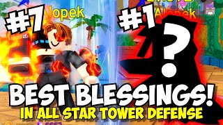 The BEST BLESSING UNITS in All Star Tower Defense [upl. by Anehsuc]