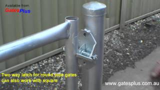 Gate Latch 2 way for round pipe and square [upl. by Raasch765]