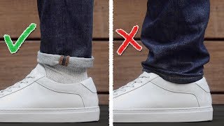 HOW TO CUFF YOUR PANTS  Jeans  Trousers the basics [upl. by Uv]